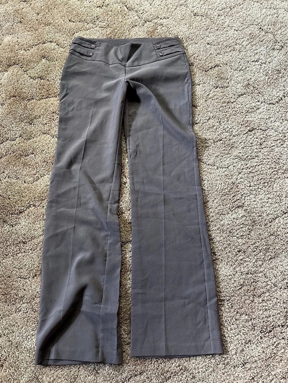 Office Gray Flare Pants Size 3